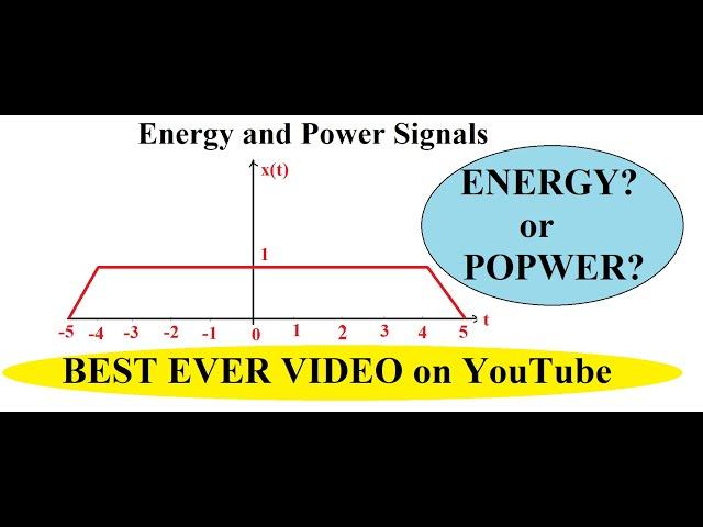 Energy and Power Signals (Example 6)