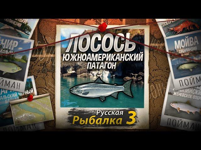 "Мутант" Лосось Южноамериканский + Дорадо Золотой. Патагонское Озеро. Русская Рыбалка 3.