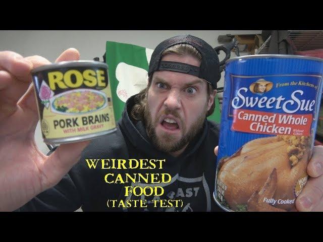 The Weirdest Canned Food Taste Test Challenge | L.A. BEAST