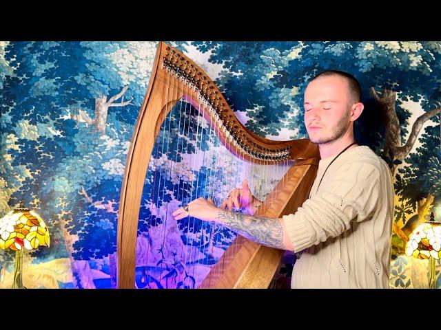 Enchanted Forest Harp Meditation - Rest, Relax & Sleep Peacefully - Healing Dreams Celtic Harp Music