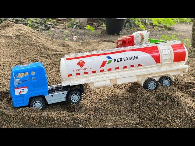 Mencari dan merakit mobil mobilan truk tangki panjang, Dump truk besar, Truk molen, Haul truck, Beko