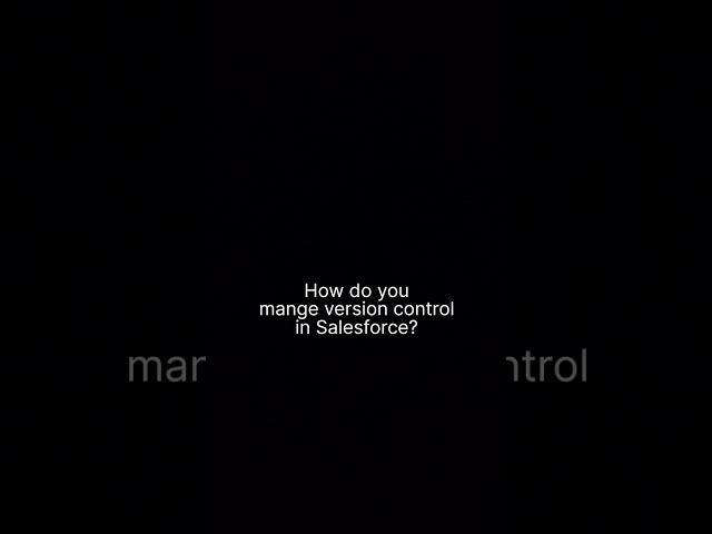 Salesforce interview questions and answers | part 4