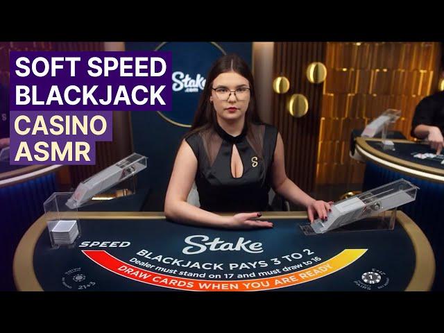 Unintentional ASMR Casino ️ Soft Speed Blackjack Session