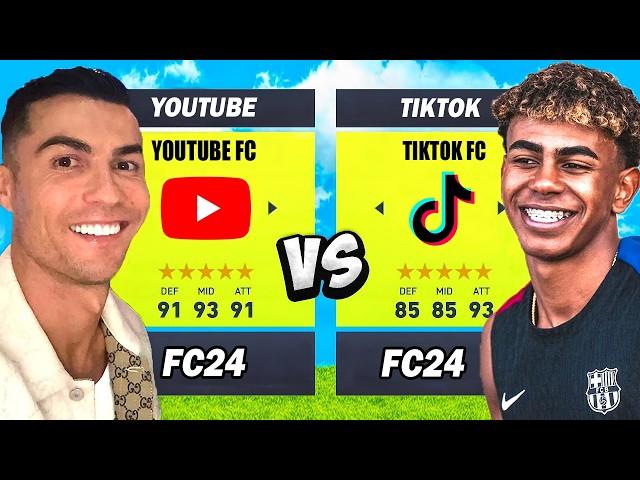 YOUTUBEURS FOOTBALLEURS vs TIKTOKEURS FOOTBALLLEURS ! (Ronaldo, Messi, Mbappé... vs Yamal, Kross...)