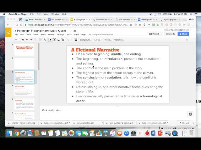 fictional narrative intro