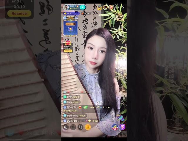 BIGO LIVE - Enjoy such a beautiful Chinese Zither performance at home only at #bigoliveapp ️