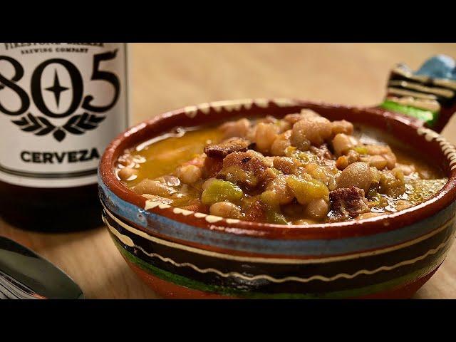 BORRACHO BEANS: How to Make Delicious "Drunken" Beans/Frijoles Borrachos with Hatch Green Chile