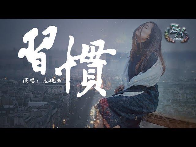 夏婉安 - 習慣『最怕沒有結果的拉扯....』【動態歌詞Lyrics】