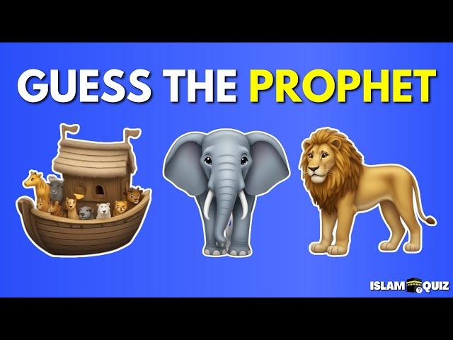 Guess The Prophet By Emoji | Prophet quiz | Islam Quiz