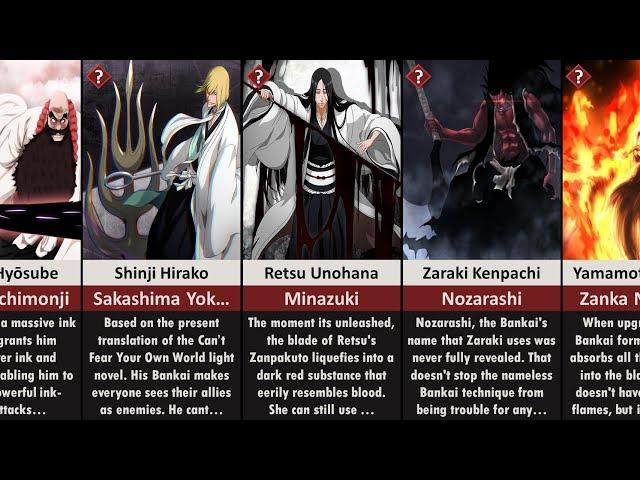 Top Strongest Bankai in Bleach Ranked