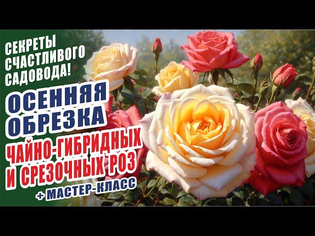 ОБРЕЗКА ЧАЙНО-ГИБРИДНЫХ И СРЕЗОЧНЫХ СОРТОВ РОЗ. ОБРЕЗКА РОЗ ОСЕНЬЮ. ОСЕННЯЯ ОБРЕЗКА РОЗ. РОЗЫ В САДУ