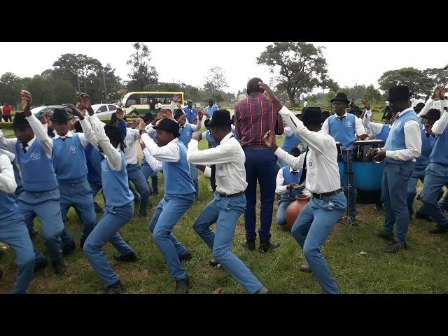 Senende boys choir Rehearsing Newton karish's Muthoni Kifagio at  Mmust  before hitting the stage