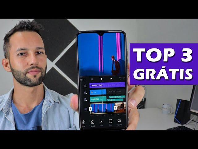 TOP 3 Aplicativos Para Editar Vídeo Pelo Celular GRÁTIS