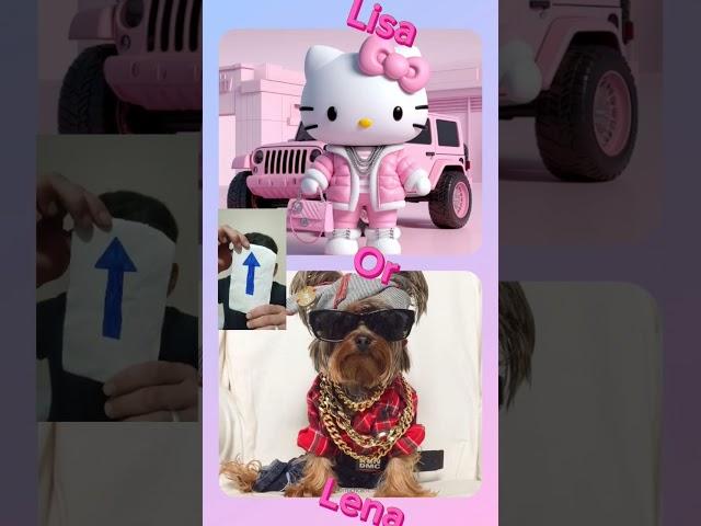 #chooseyourgift Lisa Or Lena #tiktok #cute #viralvideo #viralshorts #lisaorlena'scat#ندبة ليزاورلينا