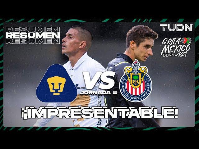 Resumen | Pumas vs Chivas | Grita México BBVA AP2021 - J8 | TUDN