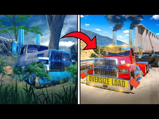 Repairing ABANDONED 1970s Semi Truck in GTA 5!