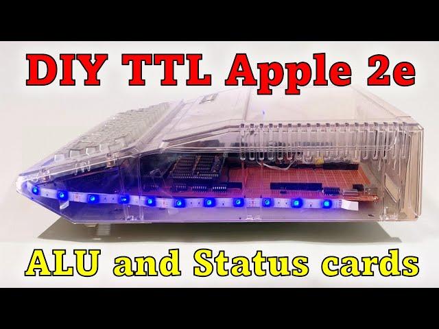 TTL Apple 2 computer.  ALU and Status