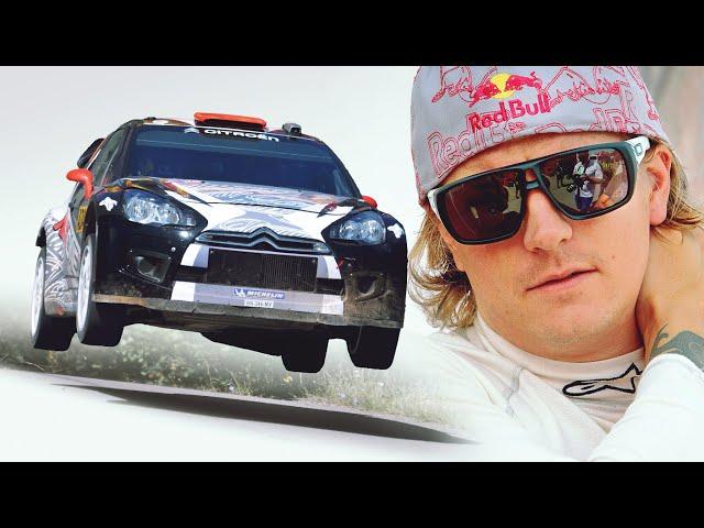 Kimi Räikkönen rallying with Citroen DS3 WRC car in Rallye Deutschland 2011 (SS2)