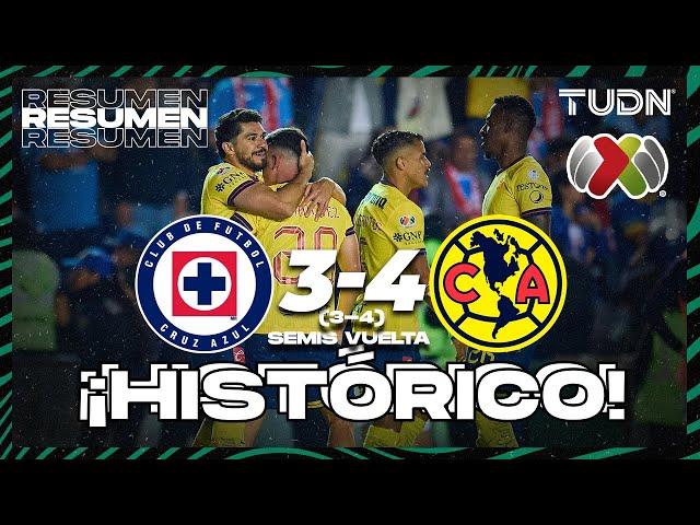 HIGHLIGHTS | Cruz Azul 3-4 América | Liga Mx -AP2024 - Semifinal - Vuelta | TUDN