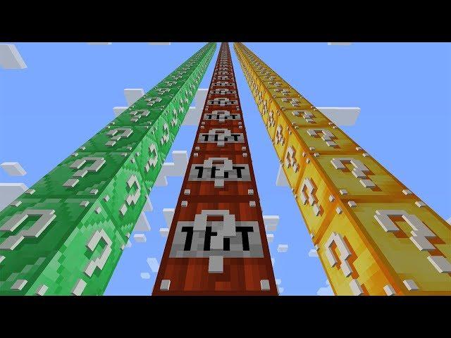 НОВЫЕ СТОЛБЫ С ЛАКИ БЛОКАМИ! АИД VS ДЕМ VS ТЕР! Minecraft