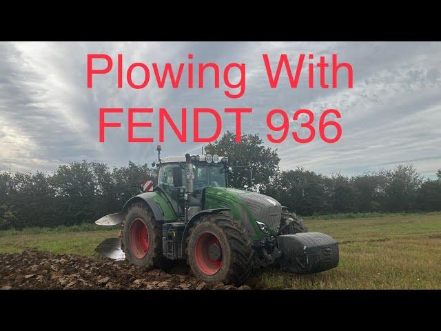 Plowing a 12 Hectare Field With FENDT 936 and KUHN VariMaster | Cab View Fendt