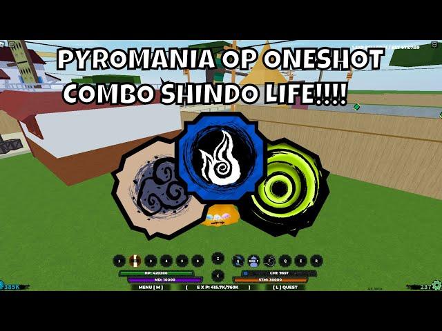 *OP* PYROMANIA BASED ONE SHOT COMBO SHINOBI LIFE 2!!!!