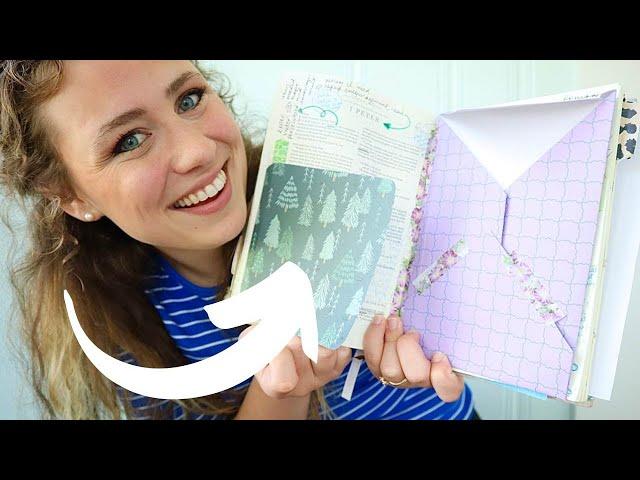 The Ultimate Bible Hack!: How to Add Paper & Pockets/Envelopes to Your Journaling Bible