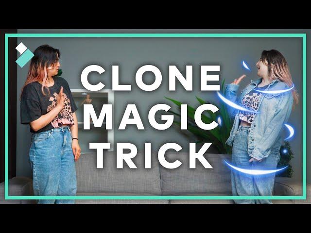 How to Quickly Clone Yourself in Video | Wondershare Filmora Tutorial