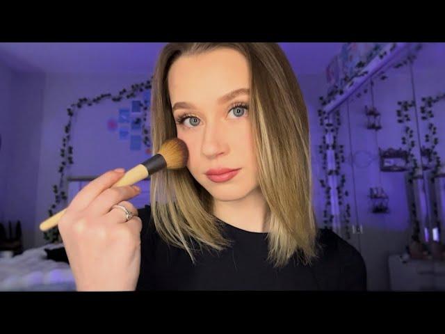 ASMR | Doing My Makeup Lofi, Whispered Rambling, Tapping, Personal Attention