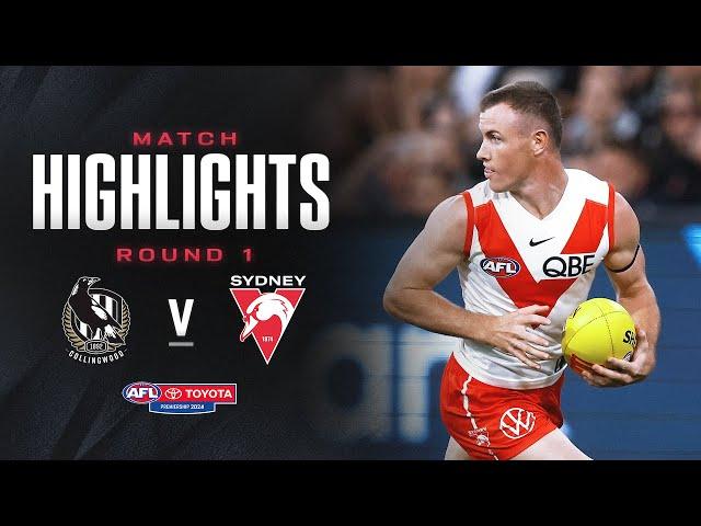 Collingwood v Sydney highlights | Round 1, 2024 | AFL