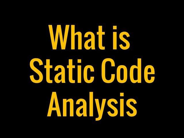 What is static code analysis? in just 1 minute