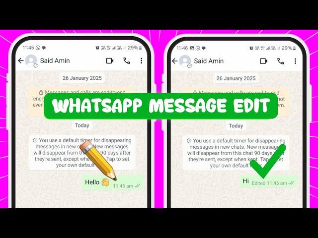 WhatsApp Message Edit Kaise Kare? | Send Ke Baad Text Ko Edit Karne Ka Asan Tarika!