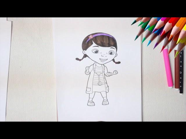 Coloring DOC MCSTUFFINS Drawing from DOC MCSTUFFINS - Fun Sketch with BOOM TOONS