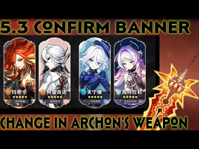 BAD NEWS FOR F2P PLAYERS! CHANGE IN PYRO ARCHON'S WEAPON | EVENTS IN 5.3 - Genshin Impact