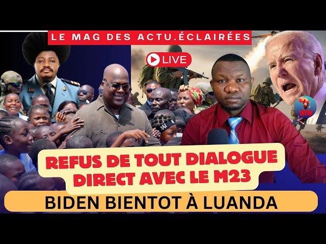 ACTU. ÉCLAIRÉES 16-9:JOE BIDEN  BIENTÔT À LUANDA/LA GUERRE APRÈS L'ÉCHEC DE LUANDA/Léon Kengo