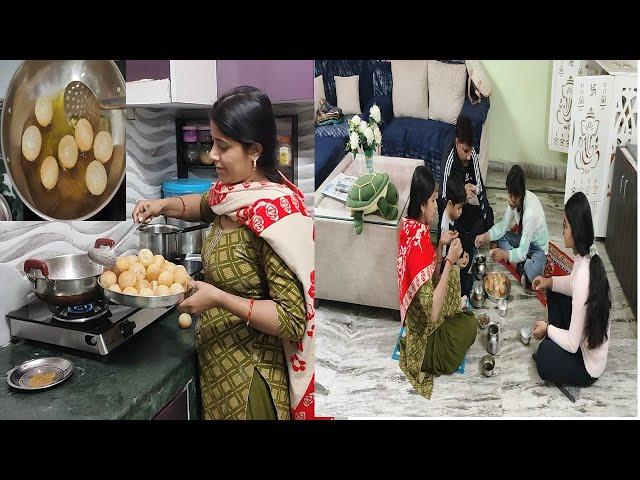 बना दिए ढेर सारे Golgappaऔर फिर किया सबने मिलकर Panipuri Challenge || Guddu and Ishu Show