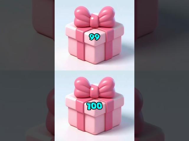99 vs 100 choose only one gift  #shorts #giftedinsights #chooseyourgift