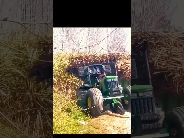 jhon deere power to trolley 2000000 kg full lode trector stutas short video#tractor #shortvideo