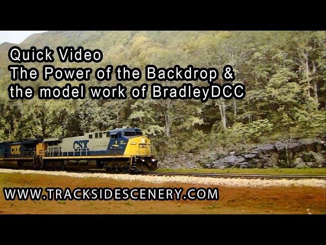 A look at the Power of the Backdrop with BradleyDCC's models