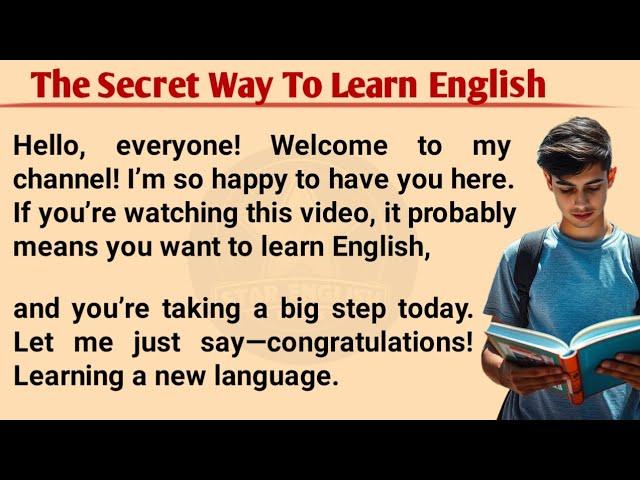 The Secret Way To Learn English | Learn English | How To Learn English | Learn English Easily