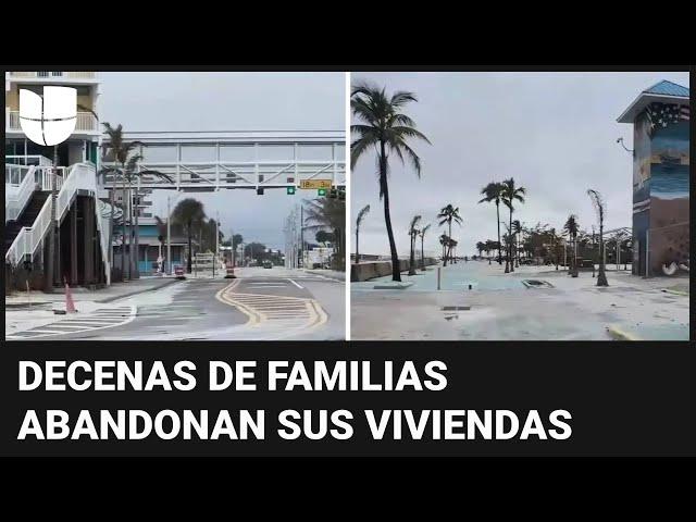 Desoladas, así lucen algunas calles de Florida ante la cercanía del huracán Milton