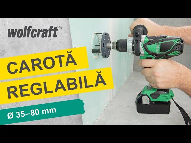 Carotă reglabilă pentru lucrările de amenjări interioare | wolfcraft