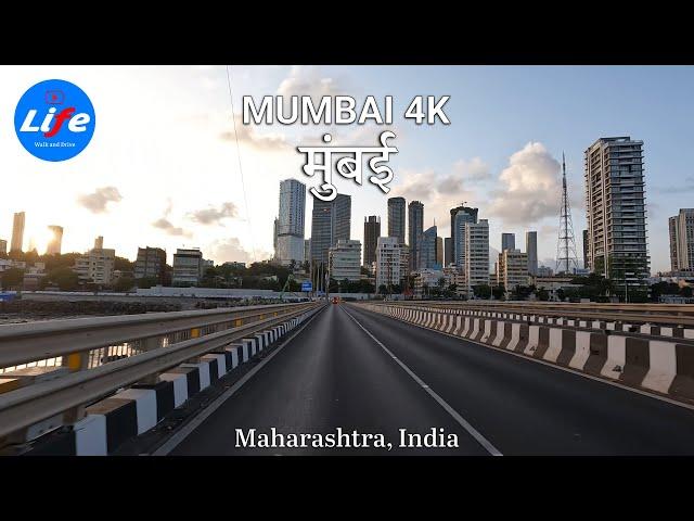 Mumbai - Driving Downtown - Morning Drive 4K HDR