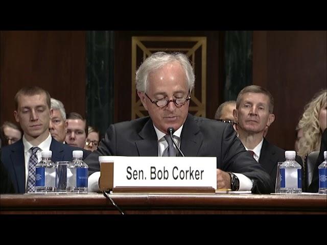 Corker Introduces Mark Norris at Senate Judiciary Committee Hearing