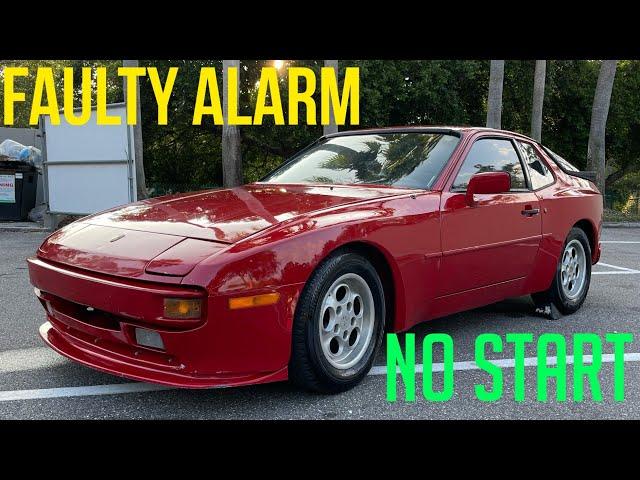 1984 Porsche 944 faulty alarm caused no start issue: diagnosing spark and fuel to solve