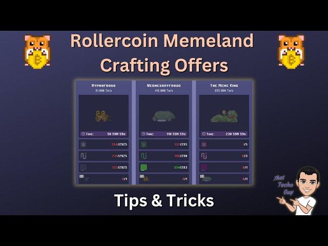 Rollercoin | Memeland Crafting Offers Tips & Tricks