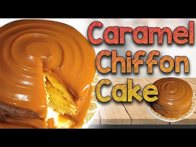 HOW TO MAKE EASY CARAMEL CHIFFON CAKE