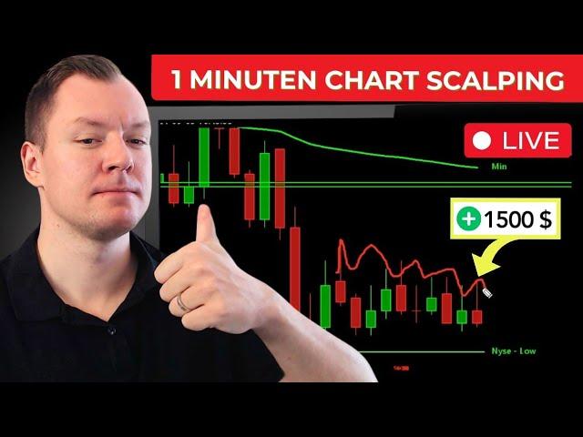 Live: Die einfachste 1 Minuten Chart Scalping Strategie