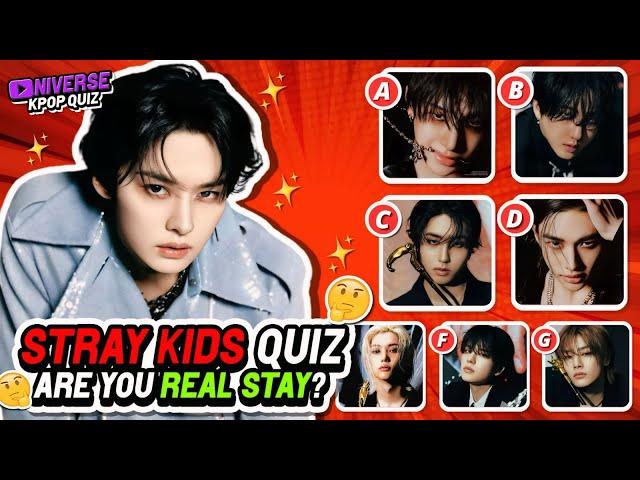 STRAY KIDS QUIZ: Are You A Real STAY? - KPOP QUIZ 2024 | UNIVERSE KPOP QUIZ