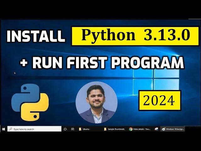 How to install Python 3.13.0 on Windows 10